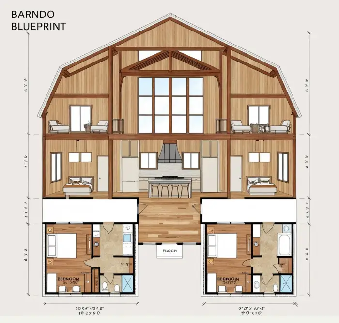 Barndominium Blueprint Design Image